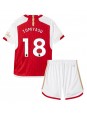 Billige Arsenal Takehiro Tomiyasu #18 Hjemmedraktsett Barn 2023-24 Kortermet (+ Korte bukser)